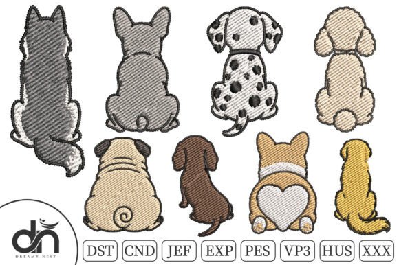 8 Cute Dogs Embroidery Design Review