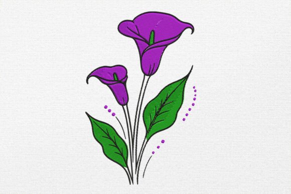 Calla Lily Embroidery Design: A Minimalist Boho Bloom for Craft Fair Success