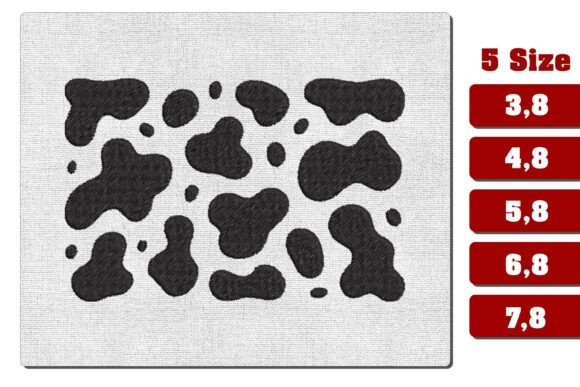 Cow Print Pattern Farmhouse Embroidery Review