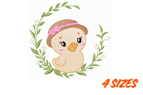 Cute Duckling Floral Embroidery Design Review