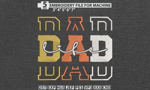 Dad Life Embroidery Pattern Review