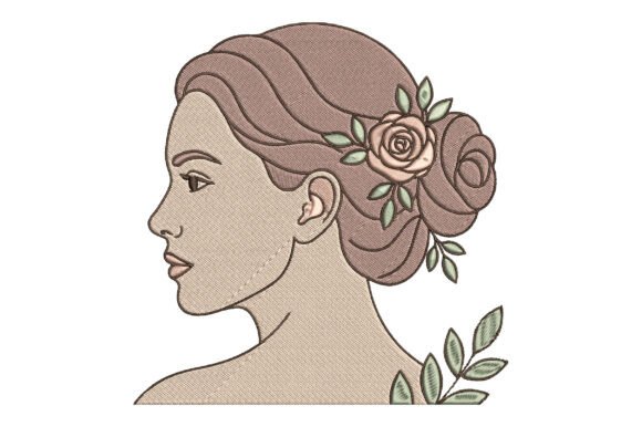 Evaluating Woman Portrait Embroidery Design for Etsy & Small Shop Sales