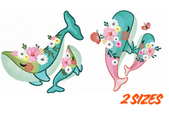 Floral Whale Embroidery Design Set Review for Real Embroidery Projects