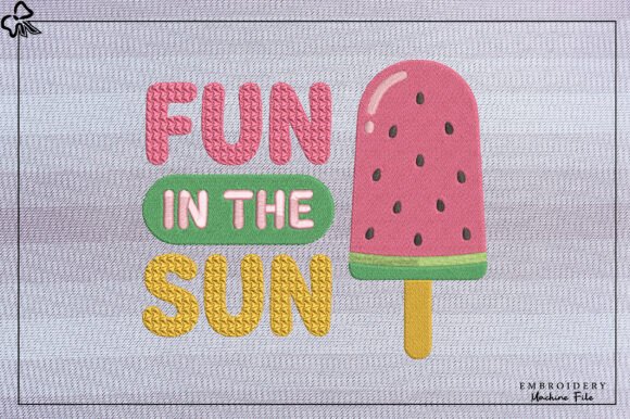 Fun in the Sun Embroidery Design