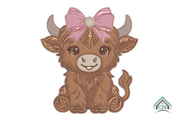 Highland Cow Embroidery Design Review