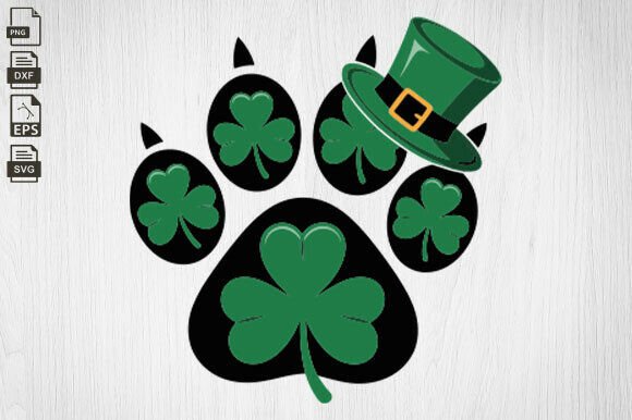 Lucky Paw Embroidery SVG