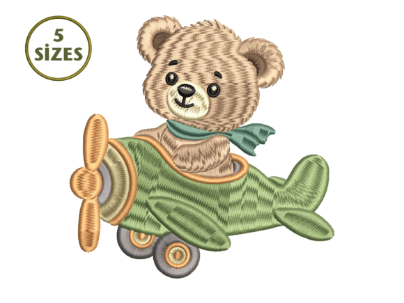 Pilot Teddy Bear Airplane Embroidery: A Seasonal Design Review